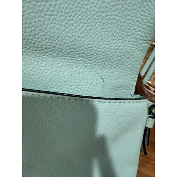 Kate Spade Pebbled Leather Light Blue Crossbody - Picture 7 of 7